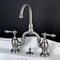 Kingston Brass KS7998AL English Country Bathroom Bridge Faucet, Brushed Nickel KS7998AL - alternate 4